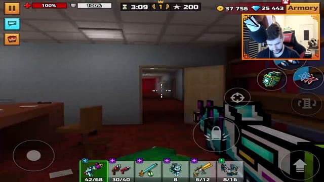Waterman's Rifle has 100 fire rate INSANE Weapon Pixel Gun 3D смотреть онлайн