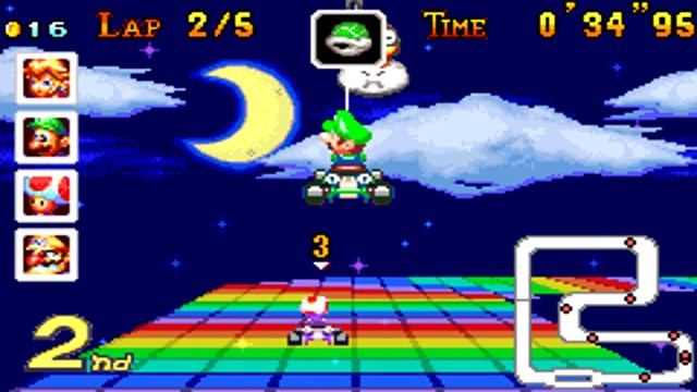 Mario Kart: Super Circuit - 150cc Extra Special Cup & Ending/Credits смотреть онлайн