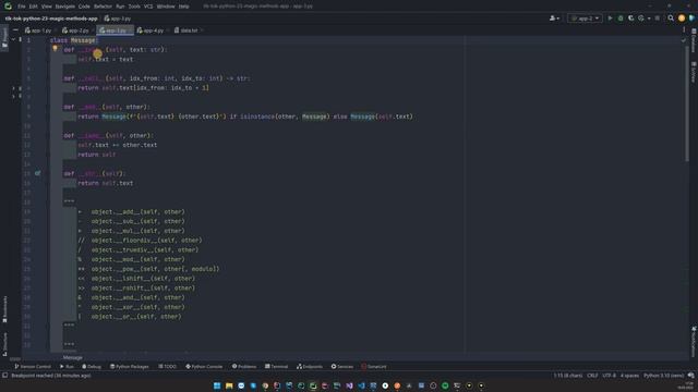 Poznaj przykłady zastosowania magic methods w Python! смотреть онлайн