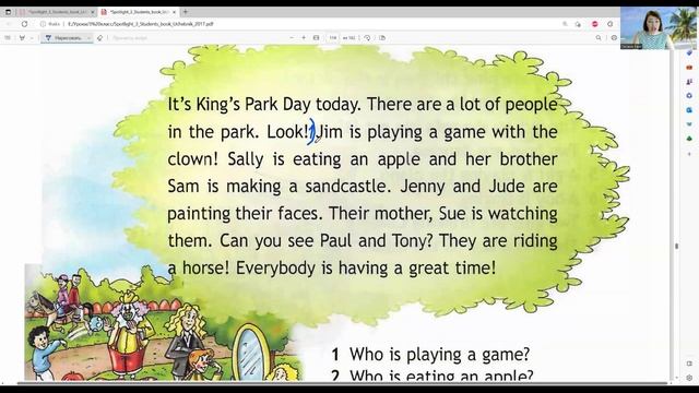 ГДЗ Spotlight 3 класс (английский) стр.43(111) упр.3,4,5 It`s King`s Park Day today! смотреть онлайн