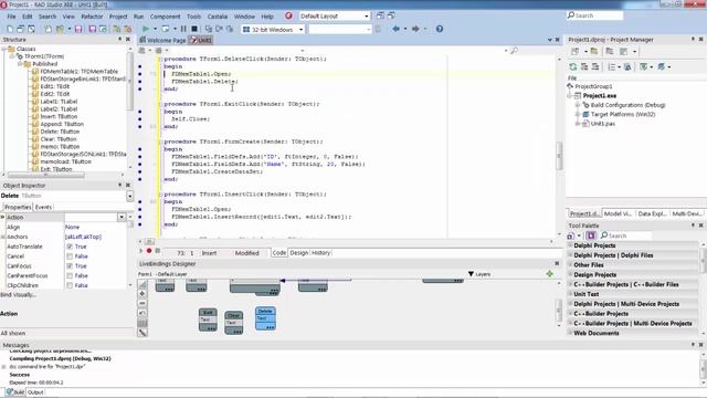 Delphi FDMemTable смотреть онлайн