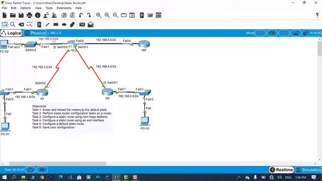 37. Static Route Configuration смотреть онлайн