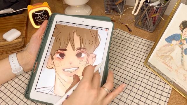 [vlog+Procreate speed paint] Рисуй со мной. Рисую милого мальчика-котика смотреть онлайн