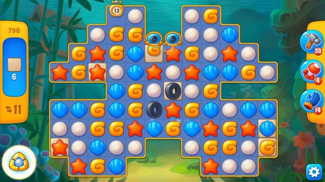 Fishdom level 796 no boosters. смотреть онлайн
