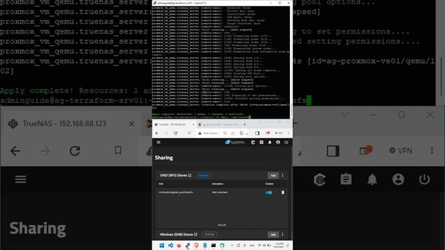 Deploy TrueNAS SCALE Cloud-Init on Proxmox & create NFS share #truenas #proxmox #terraform смотреть онлайн