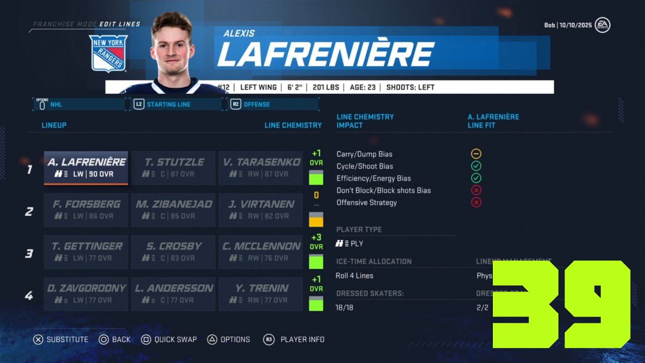 СЕЗОН 2025-2026 | NHL 20 Карьера за Нью-Йорк Рейнджерс #39 смотреть онлайн