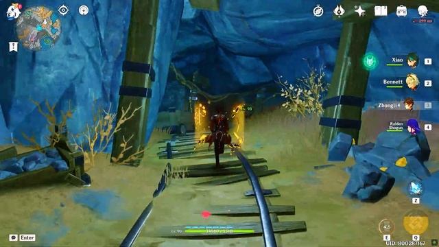 How To Go To The Serpent's Cave Teleport Waypoint The Chasm Underground Genshin Impact смотреть онлайн