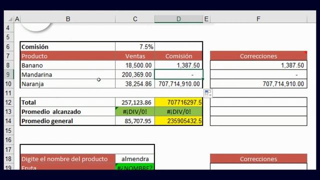 COMO EVITAR ERRORES GENERADOS POR UNA FORMULA EN EXCEL смотреть онлайн