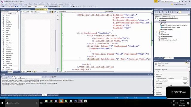 Windows 10 Universal Apps - Slidable ListView Item смотреть онлайн