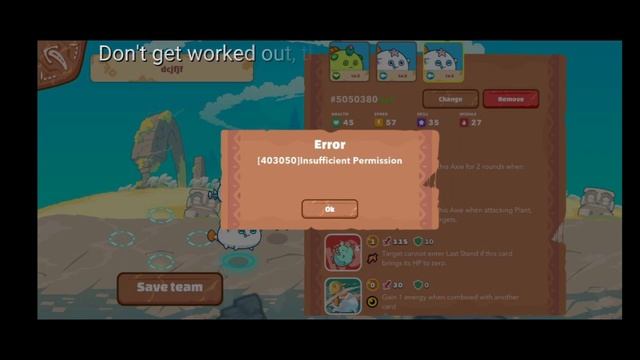 Insufficient permission [Error 403050]. Can't create new teams on axie infinity account? смотреть онлайн