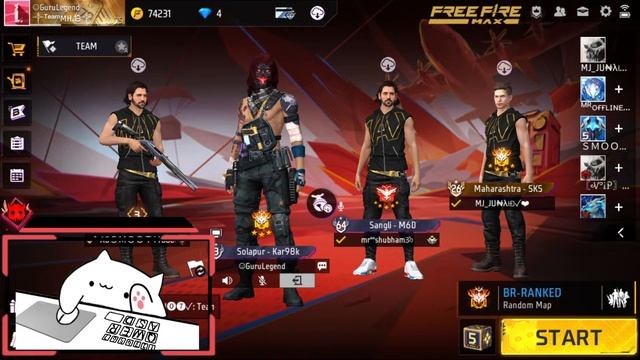 FREEFIRE LIVE // BR PUSH// Team MH13 #freefire смотреть онлайн