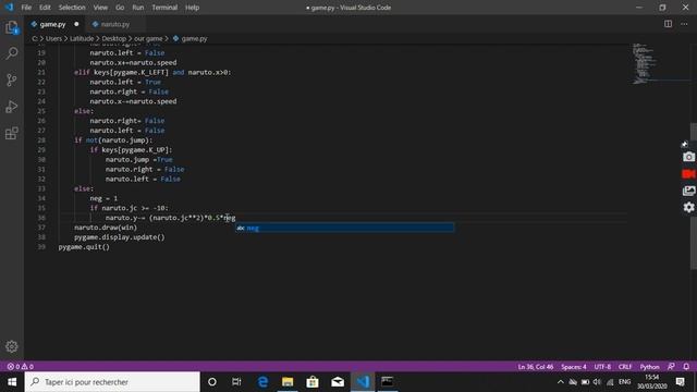 5-how to make a 2D game using python-القفز و بعض التعديلات смотреть онлайн