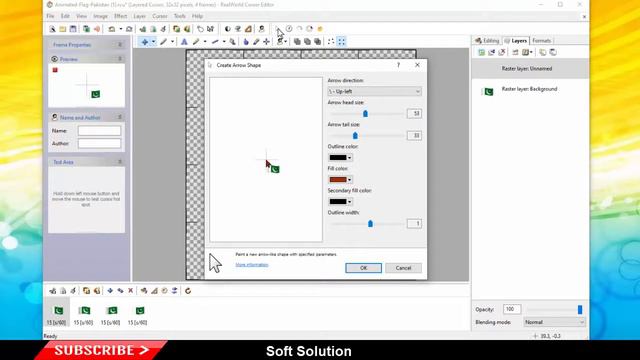 How To Design Animated Flag Mouse Cursor