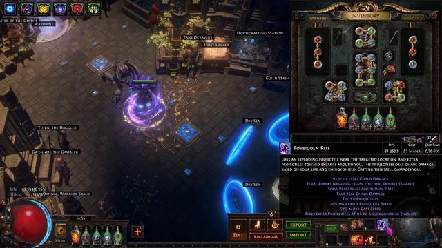 Fixing Your Mana Issues | Forbidden Rite Selfcast Occultist | PoE смотреть онлайн