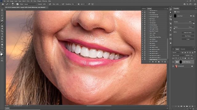 18 Teeth Whitening   Photo Light Pro   Skin Retouching In Adobe Photoshop