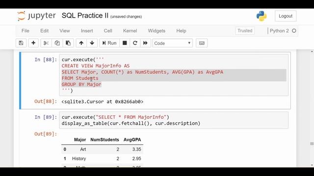 SQL Views: Data Science Code смотреть онлайн