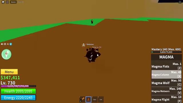 BLOX FRUITS - MAGMA FRUIT SHOWCASE смотреть онлайн