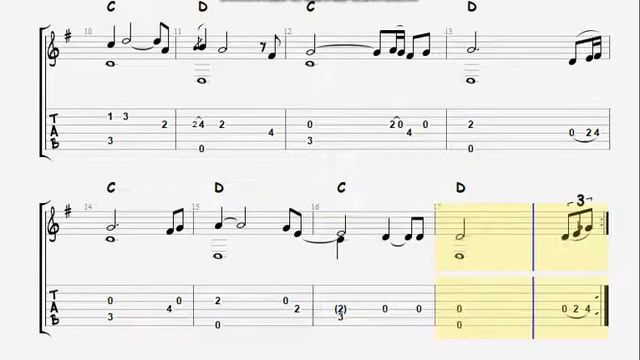 She Moved Through The Fair - TAB Drop-D смотреть онлайн