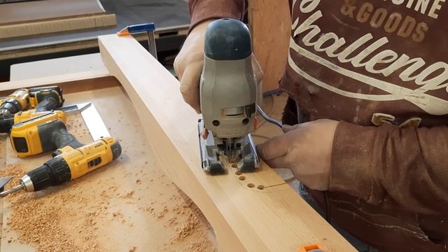 Изготовление ног для тумбы с гнутыми фасадами. смотреть онлайн