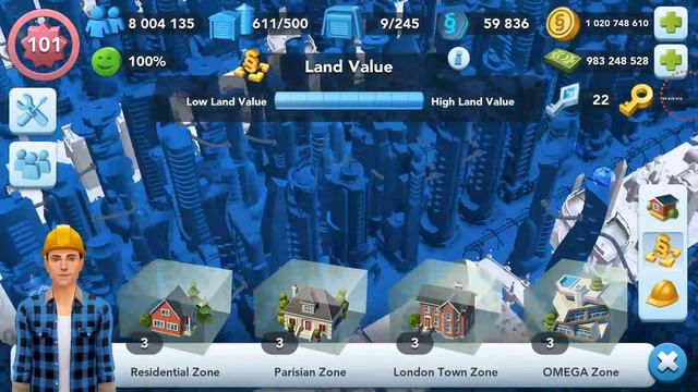 SimCity Buildit | Over 8 Million Population! смотреть онлайн