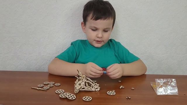 Міні-Баггі! Конструктор дерев'яний! Ugears! Розпакування та збірка. смотреть онлайн