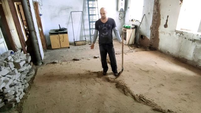 Обратная засыпка или пол по грунту Уплотнение, трамбовка песка смотреть онлайн