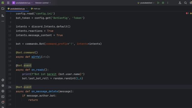Python Discord Bot programmieren #3 Befehle zum Bot hinzufügen (Würfelspiel) смотреть онлайн