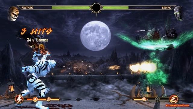 Mortal Kombat Komplete Edition - Kintaro Snow Leopard Costume Mod Arcade Ladder Gameplay Playthroug смотреть онлайн