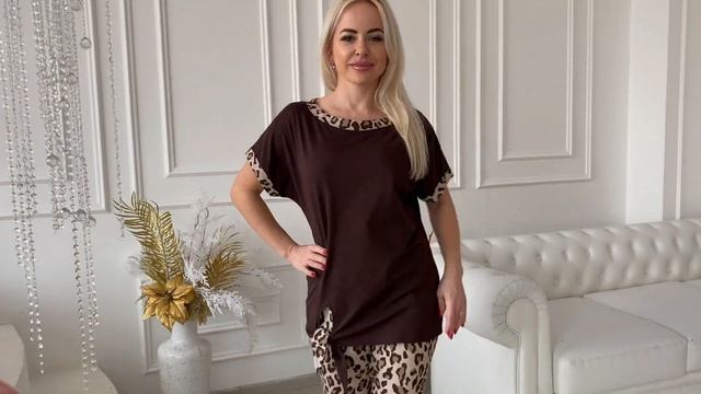 Халат женский на молнии 7059, костюм домашний 7061, халат на пуговицах 7058, костюм с лосинами 7062