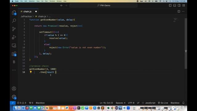 #22 - Promise Chaining in JavaScript смотреть онлайн