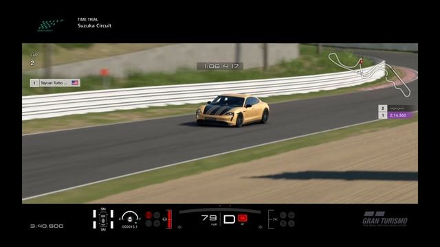 GT-Sport, Porsche Taycan Turbo S Suzuka GP Hotlap!!!