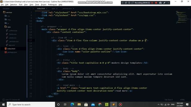 create services section with bootstrap смотреть онлайн