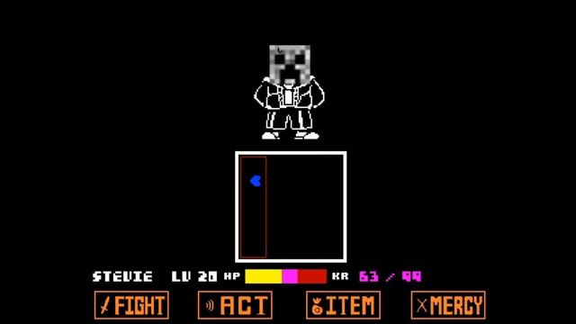 Minecraft in Undertale Battle (Undertale Mod) смотреть онлайн