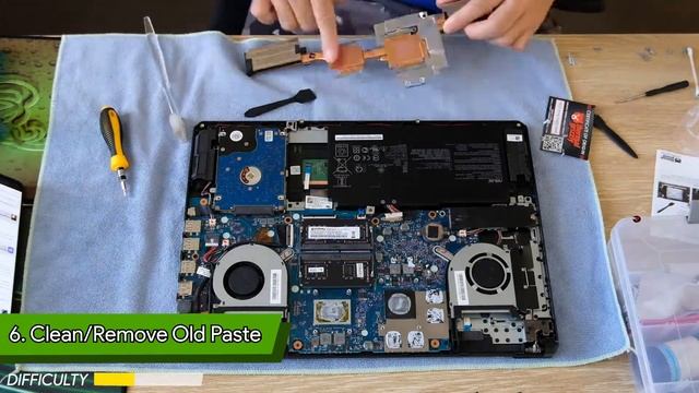 ASUS TUF FX505-DT Disassembly and CPU/GPU Repaste смотреть онлайн