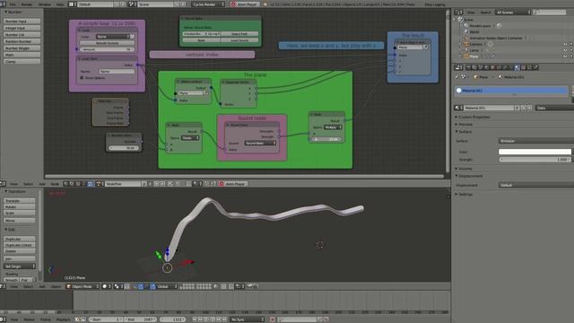 [Blender] Animation Node - sound setup example смотреть онлайн