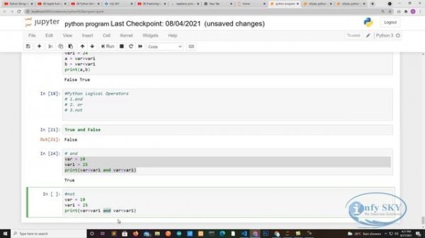 Python Logical Operators | Python Operators with Example | Logical Operators in Python #13