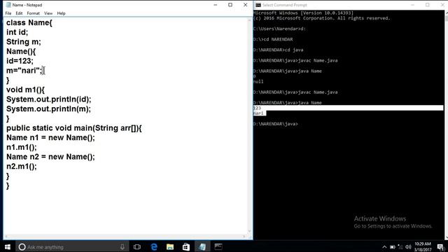 Constructors in java telugu new // java real time projects telugu part - 1 смотреть онлайн