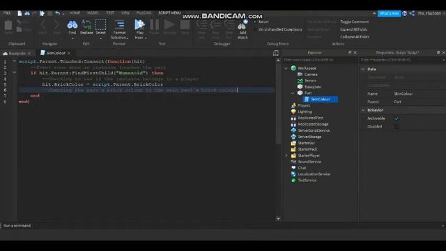 How to make a skin colour change part in Roblox Studio | Tutorial смотреть онлайн