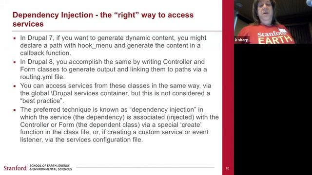 Using and Creating "Services" in the Drupal 8.x API смотреть онлайн