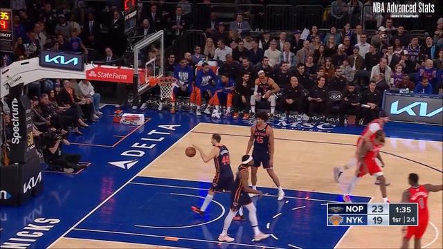 Zion Williamson 21 pts 5 rebs 4 asts vs Knicks 23/24 season смотреть онлайн