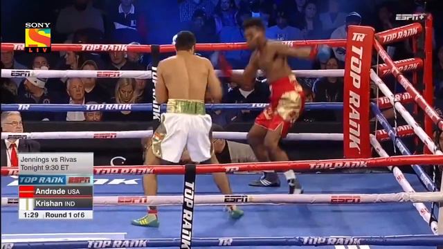Vikas Krishan Vs Steven Andrade - Super Welterweight - ESPN Top Rank Boxing