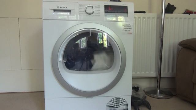 Bosch Serie 4 Hewt Pump WTR85V21GB 04 / start cupboard dry cycle смотреть онлайн