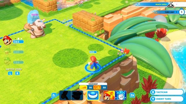 Mario and Rabbids World 1 Challenge 3 - Quantum Leap смотреть онлайн