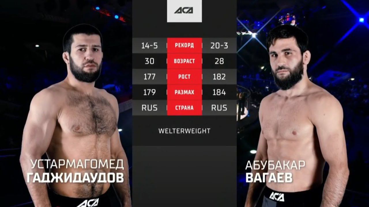 АСА 138 Абубакар Вагаев vs Устармагомед Гаджидаудов Обзор на Бой Вагаев vs Гаджидаудов ACA 138 смотреть онлайн
