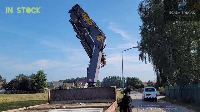 Mercedes Atego flatbed 15t Effer crane смотреть онлайн