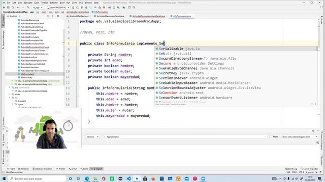 Tema 6 - Video 3 - Parcelable y Serializable - Creación de Aplicaciones con Android смотреть онлайн