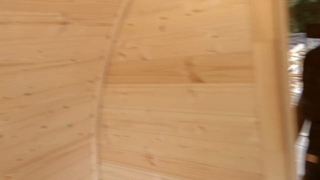 Баня-бочка 3,5м под ключ от производителя в Москве и Московской области смотреть онлайн