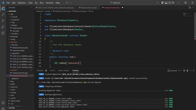 Cara membuat Dummy Data di laravel menggunakan fungsi Seeder dan Factory смотреть онлайн