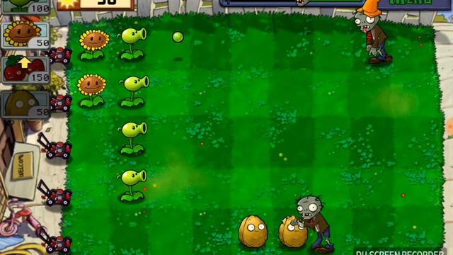 Прохождение Plants vs Zombies (Растение против Зомби) 1-6 уровень смотреть онлайн