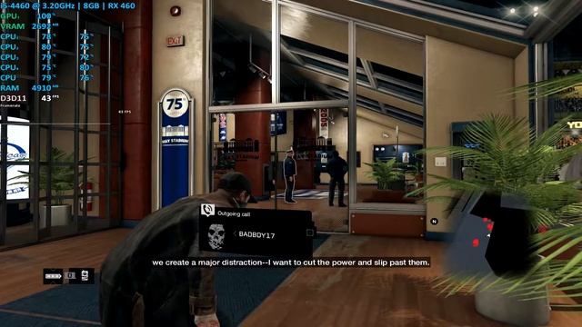 Watch Dogs - i5 4460 - RX 460 - 1050p - 900p смотреть онлайн